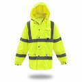 Msa Safety LG YEL Lined Jacket 3NR6000X